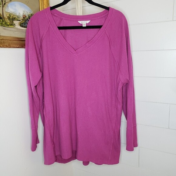 Wildfox Elderberry Haley Brushed V-Neck Pullover XXL - Picture 1 of 5